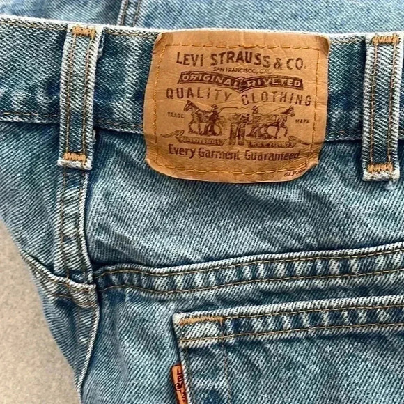 [W36L30] Vintage Orange Tag  Levi’s Blue Single Stitch Relaxed Fit Jean - Picture 5 of 6